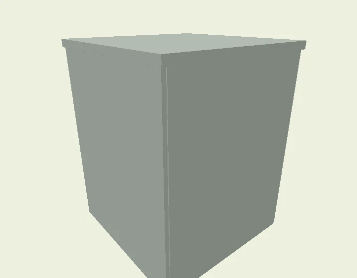 Original illustrative 3D model of Cold storage room